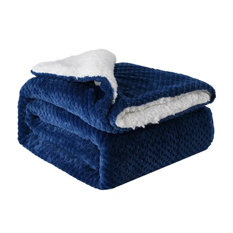 100 fil-mija Polyester 3D Stampar Sherpa Blanket