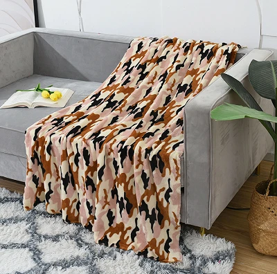 100 fil-mija Polyester Camouflage Flannel Fabric