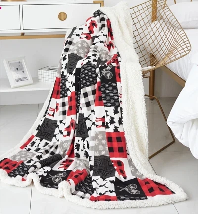 Double Layer Christmas Blanket