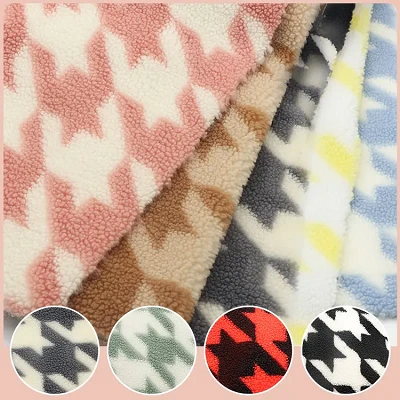 Tessili Sherpa Suf Stampat Houndstooth