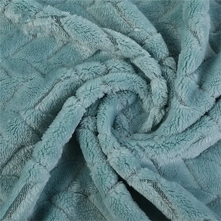 Jacquard Flannel Fleece Tessili Għall Blanket