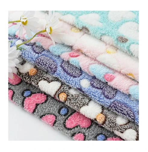 Tessili tal-flannel stampat jacquard