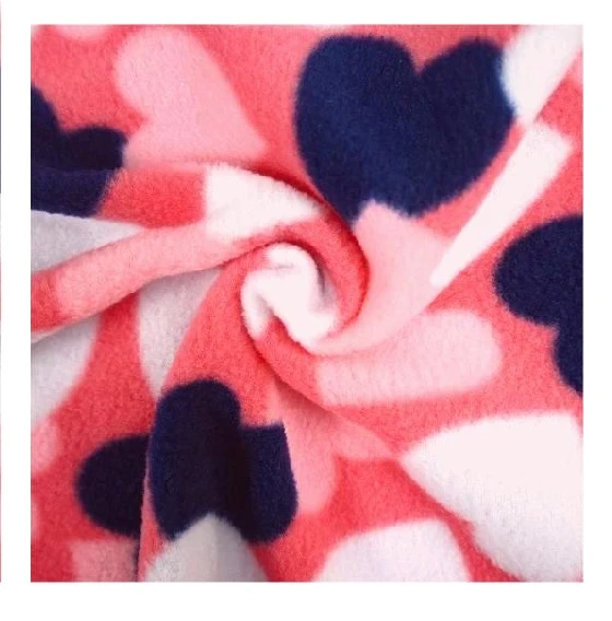 Love Print Double Faced Tessut tas-suf polari