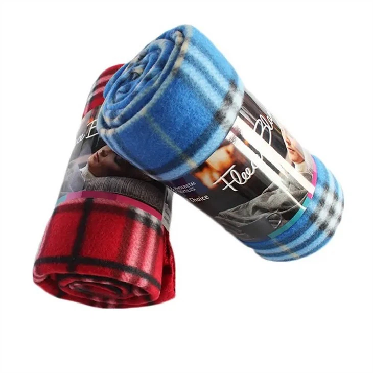 Plaid Polar Fleece Blanket factory
