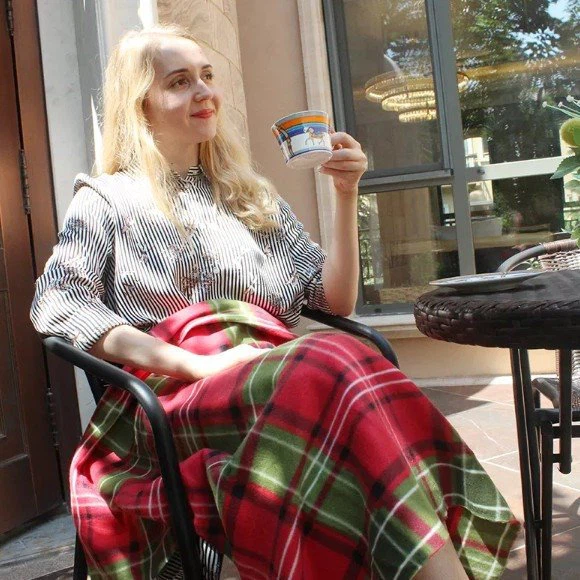 Customized Plaid Polar Fleece Blanket