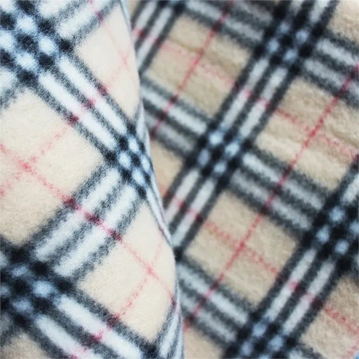 China Plaid Polar Fleece Blanket