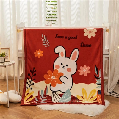 Double Saff Raschel Baby Blanket