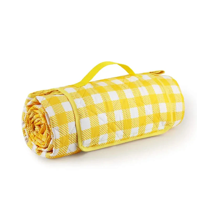 Kutra tal-pikniks 100% isfar tal-poliester