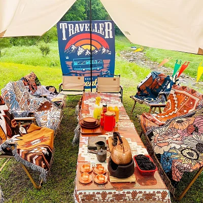 Picnic Blanket With Tassel